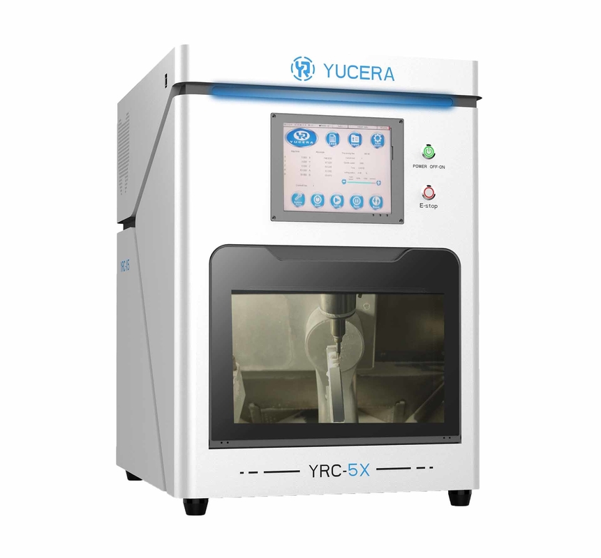 Yucera Diş freze makinesi 5 eksenli Zirconia Cad Cam Sistemi YRC-5X