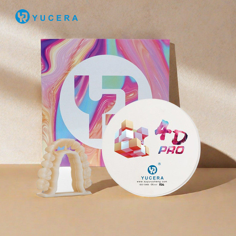 Ön / Arka İçin 16 Ton ve Ağartıcı Çok Katmanlı Zirkonya Blok 4D Pro Disk