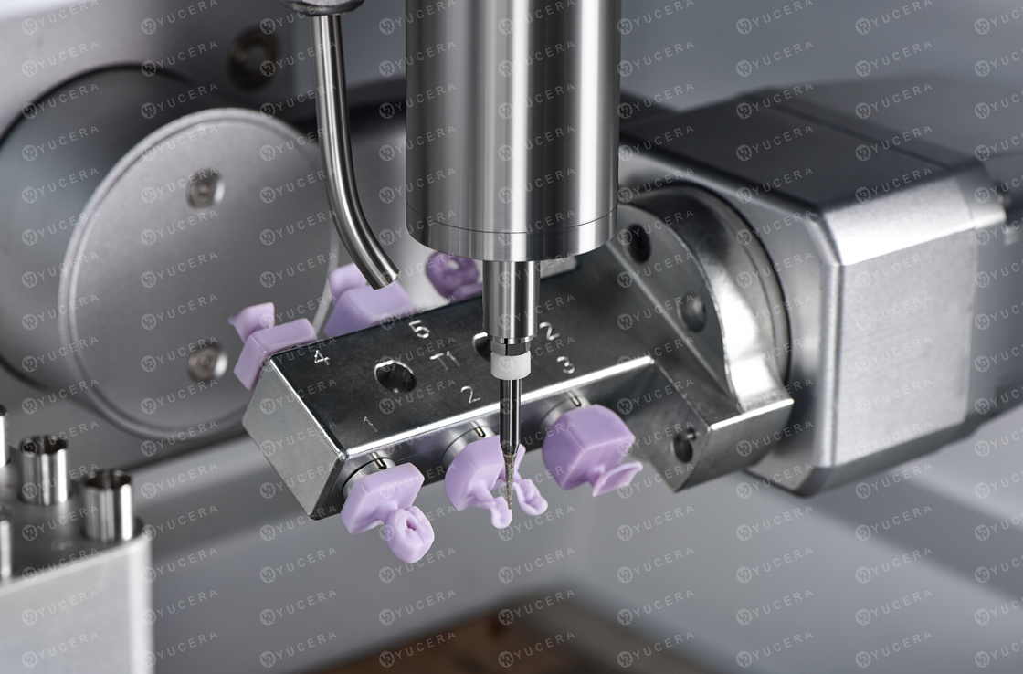 Yucera YRC-6X 5 Eksenli Islak Diş Freze Makinesi CAD CAM Laboratuvarları için