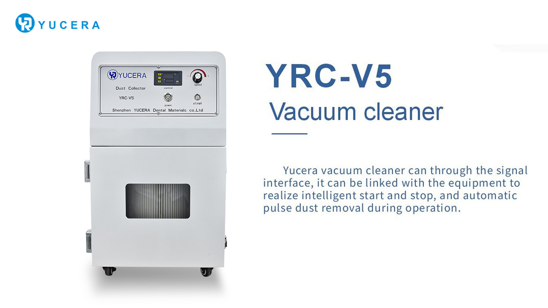 Yucera Vacuum Cleaner YRC-V5 Dental Portable Vacuum for Dental CAD CAM CNC Milling Machine for Dental Lab