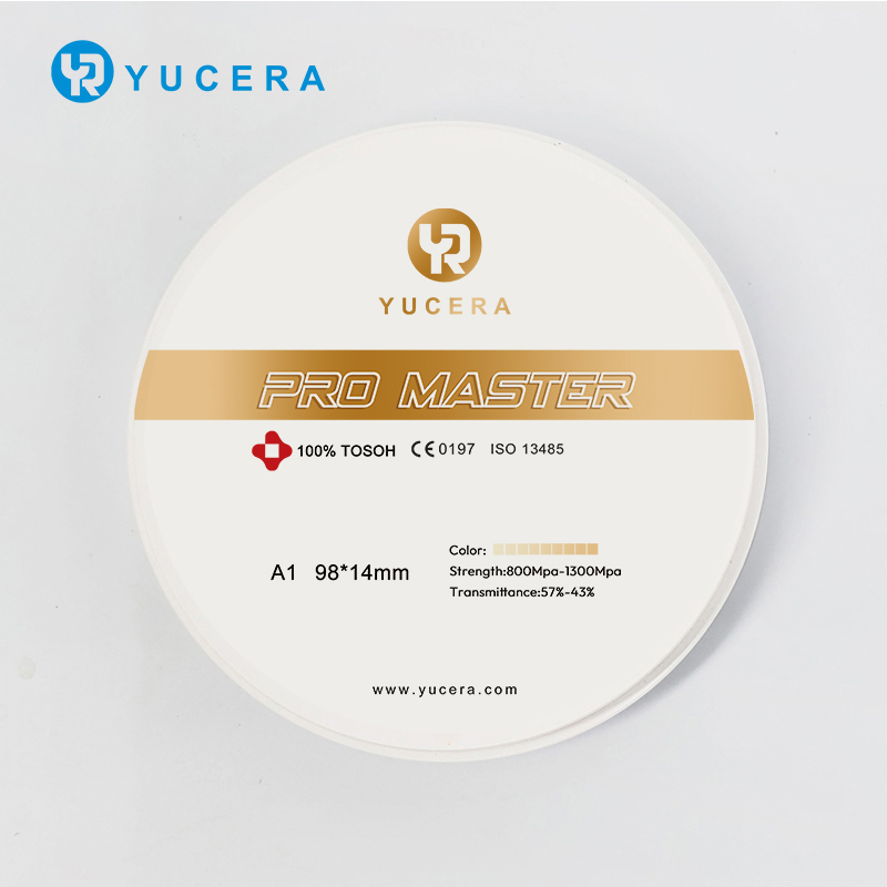 100% TOSOH Powder Yucera-ProMaster Multilayer Zirconia Block  CAD CAM Dental Materials for Dental Lab