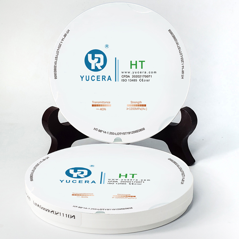 YUCERA HT 98mm/open Dental Zirconia Blocks Zirconia Blank Zirconia Ceramic Shenzhen Ce White UT Dental Amalgam Capsule Price 40%