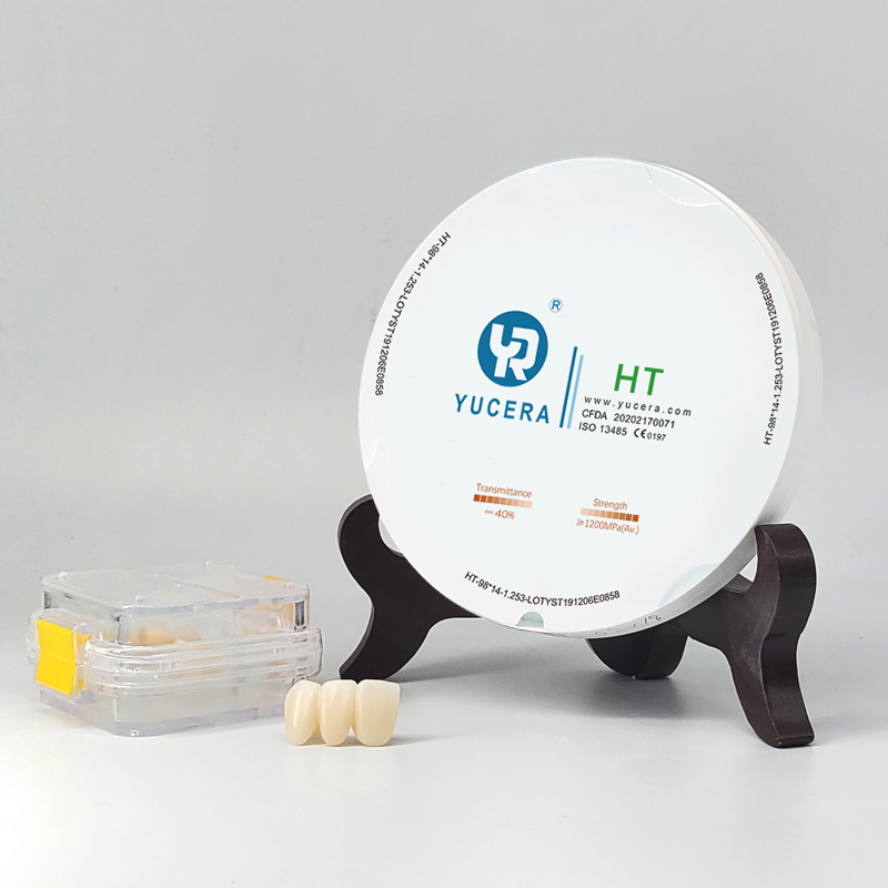 YUCERA HT 98mm/open Dental Zirconia Blocks Zirconia Blank Zirconia Ceramic Shenzhen Ce White UT Dental Amalgam Capsule Price 40%