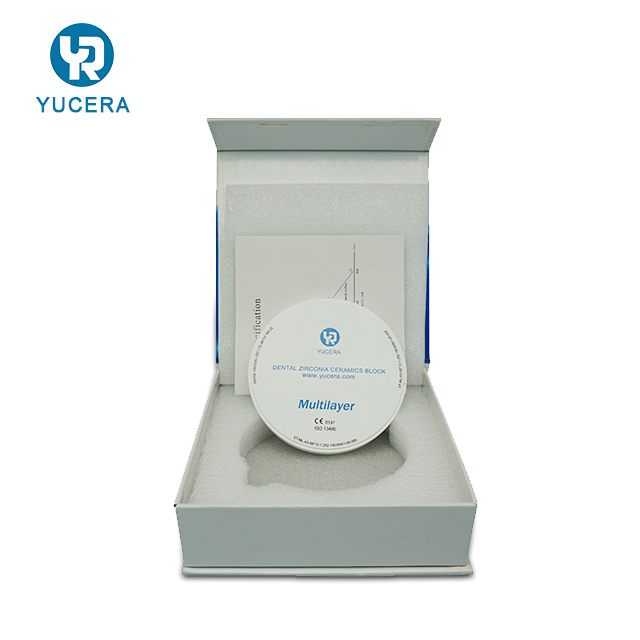 Yucera SHT  95mm Dental Zirconia Ceramics Multilayer Zirconia  A1-D4 Color Dental Zirconia Block