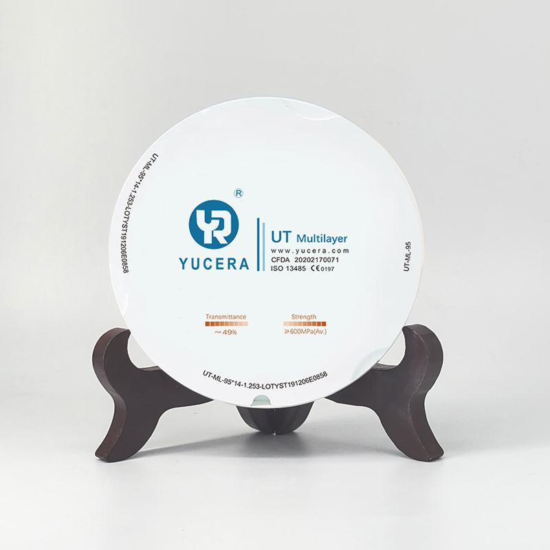 Dental Milling Machine Yucera  UT Multilayer Zirconia Blocks Zirconia Block Use Zirconia Disk