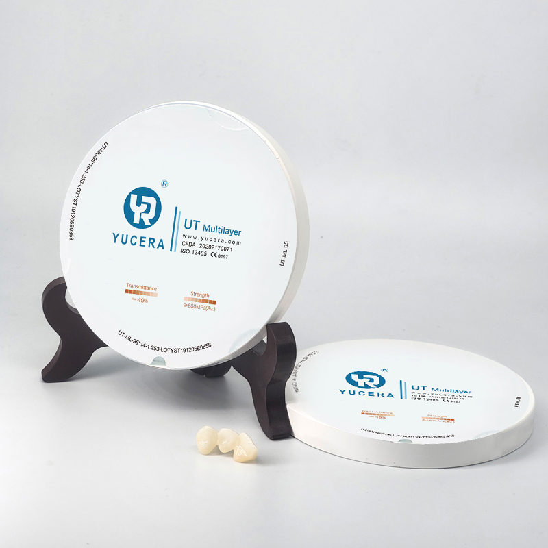 Dental Milling Machine Yucera  UT Multilayer Zirconia Blocks Zirconia Block Use Zirconia Disk