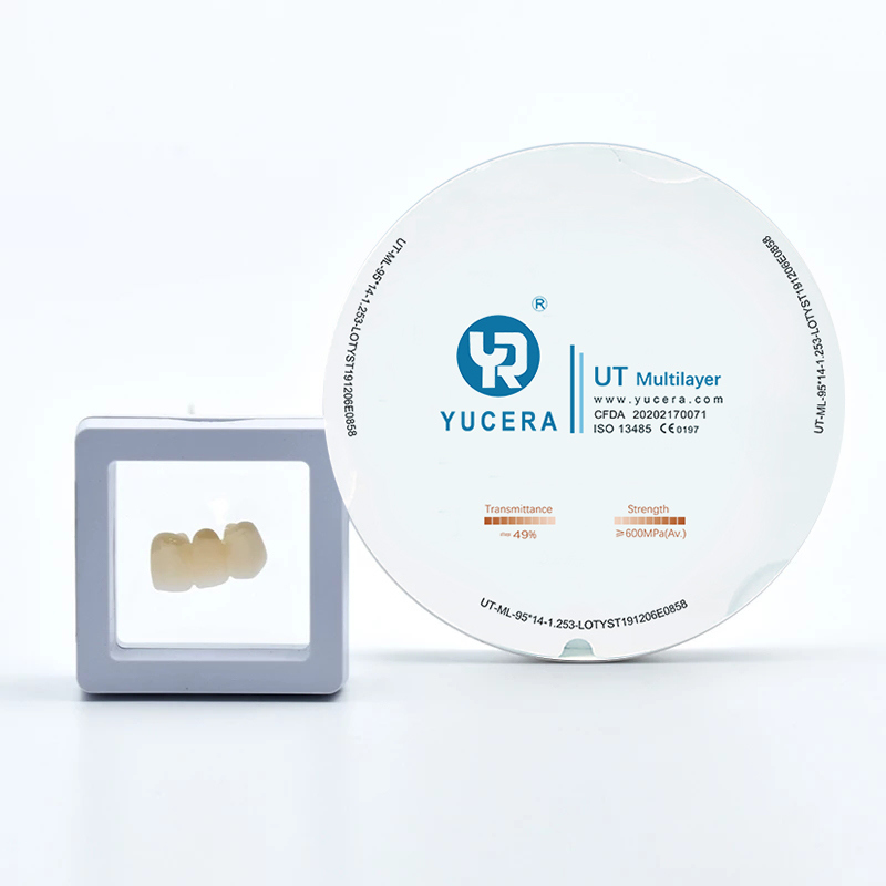 Dental Milling Machine Yucera  UT Multilayer Zirconia Blocks Zirconia Block Use Zirconia Disk