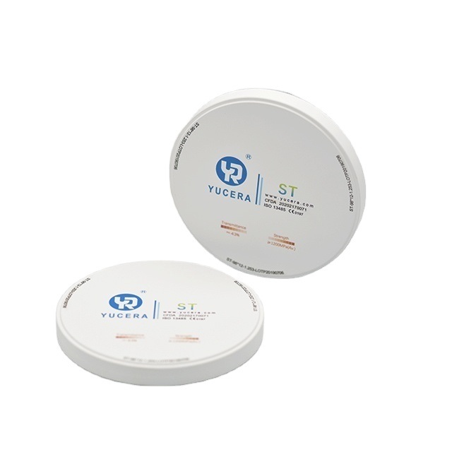 YUCERA  ST White High Strength Dental Lab Zirconia Blocks 43% High Translucent Zirconia Disc