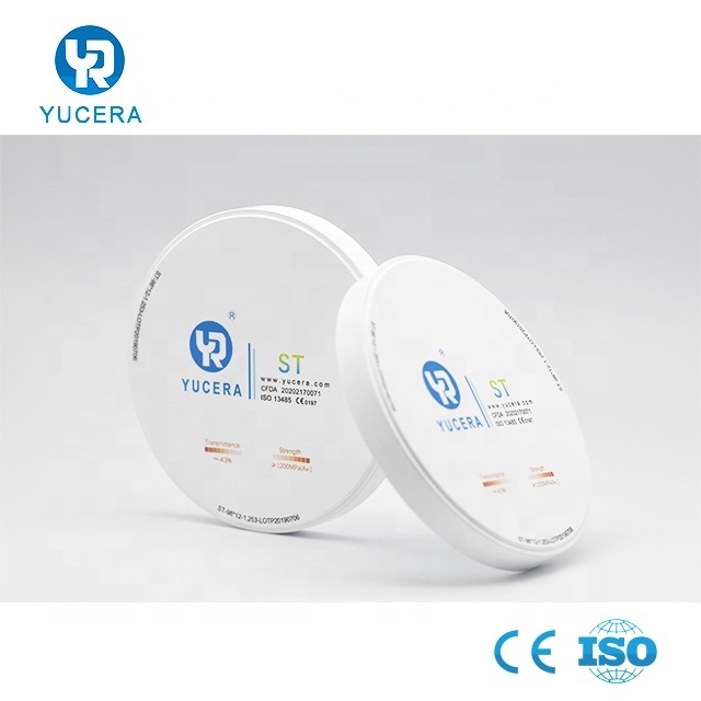 98 Dental Lab Clinic CAD CAM Super Translucent Zirconia Block Dioxide Zirconium Disc Beautiful Porcelain Aesthetics 10-25mm Size