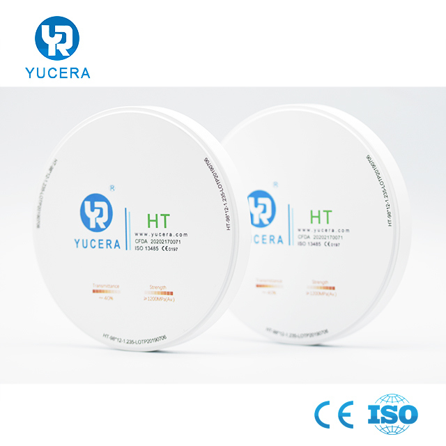 China Dental Products Yucera CE Certificate Dental Ceramic Zirconia Block