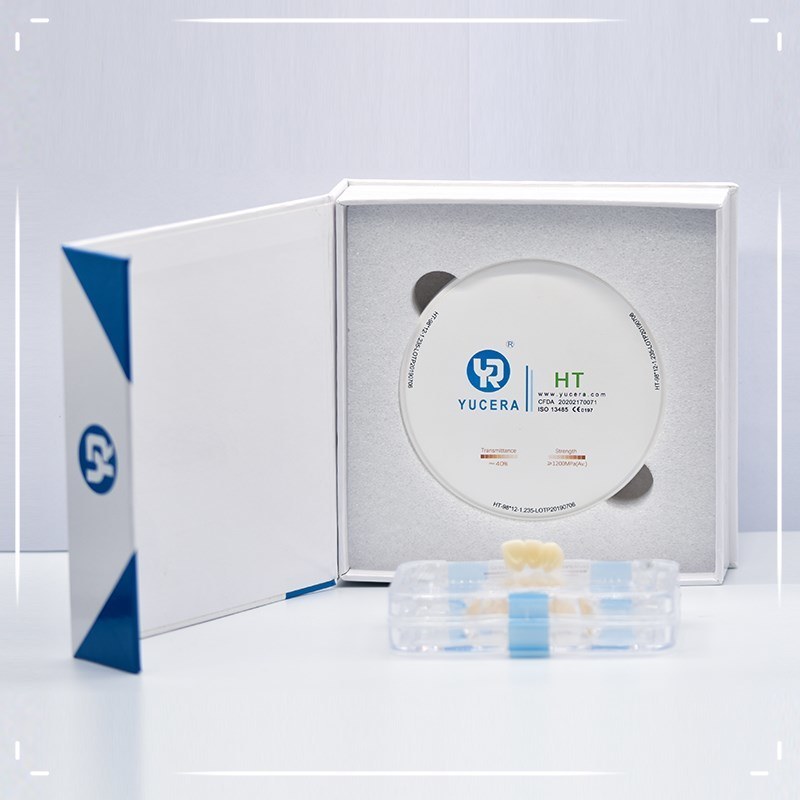 YUCERA 1200MPa 98 HT Dental Zirconia Blocks Dental Consumable Pre Shaded Zirconia Dental Zirconia  Block