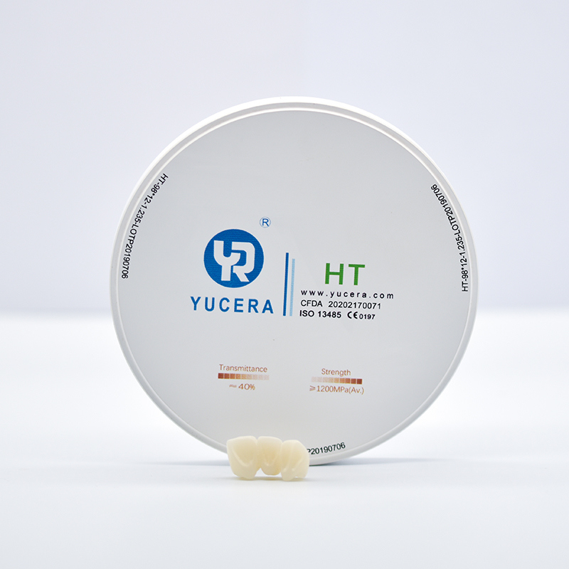 YUCERA 1200MPa 98 HT Dental Zirconia Blocks Dental Consumable Pre Shaded Zirconia Dental Zirconia  Block