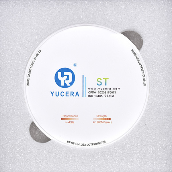 Stable Quality Zirconia Crown Super Translucent Dental Zirconia Preshaded Block ST for You to Use Forever