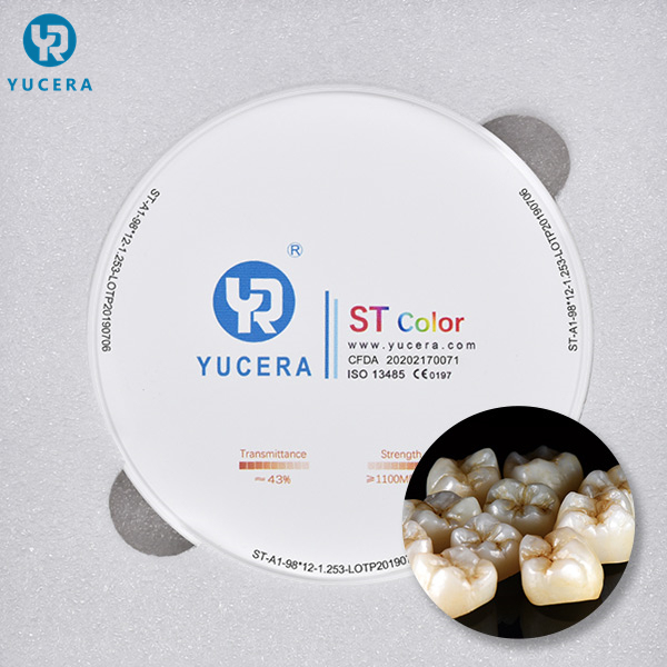 ST-Color Zirconia Dental Block and Cad Cam Dental Milling Machine Used in Dental Zirconia Disc
