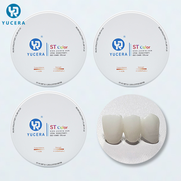 Yucera Zirconia Dental Block and Cad Cam Dental Milling Machine Used for Zirconia Sintering Furnace Dental