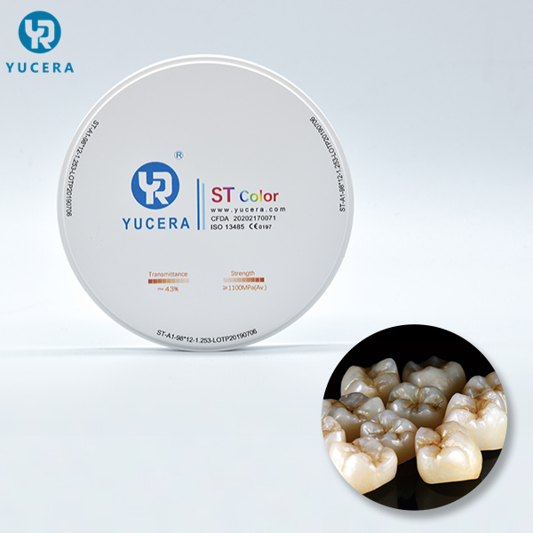 Yucera Zirconia Dental Block and Cad Cam Dental Milling Machine Used for Zirconia Sintering Furnace Dental