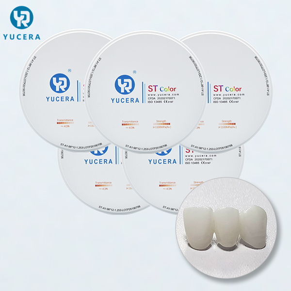 Yucera Zirconia Dental Block and Cad Cam Dental Milling Machine Used for Zirconia Sintering Furnace Dental