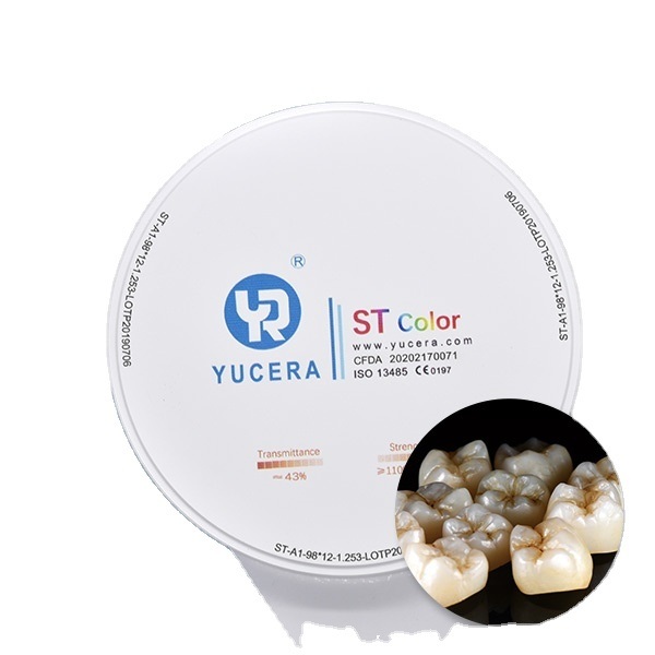 Cad Cam Ceramic Blocks Zirconia Dental Laboratory for Porcelain False Teeth Preshaded Zirconia Block in ST Color