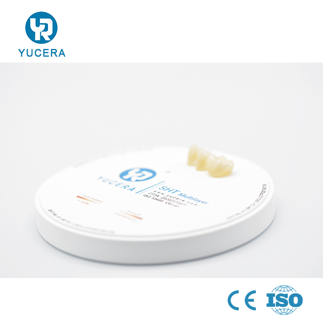 YUCERA Dental Products  Multilayer Dental  Zirconia Blocks for Dental Cad Cam Milling Machine