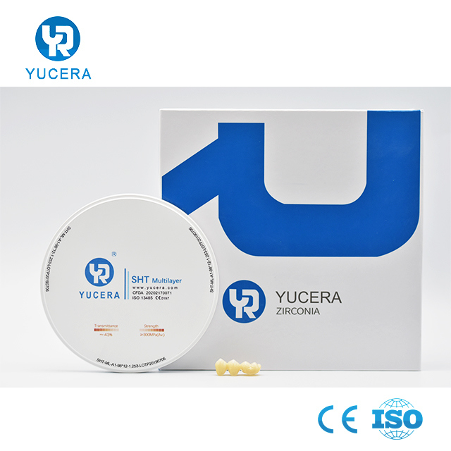 Super-High Translucency Multilayer Zirconia Dental Disc for Anterior and Crown Dental Zirconia Color Zirconia Multilayer
