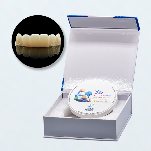 Dental Multilayer Zirconia Preshaded Blank for Lab Dental Zirconio Block for Aestheticr Estoration , D98 * 20 Inch