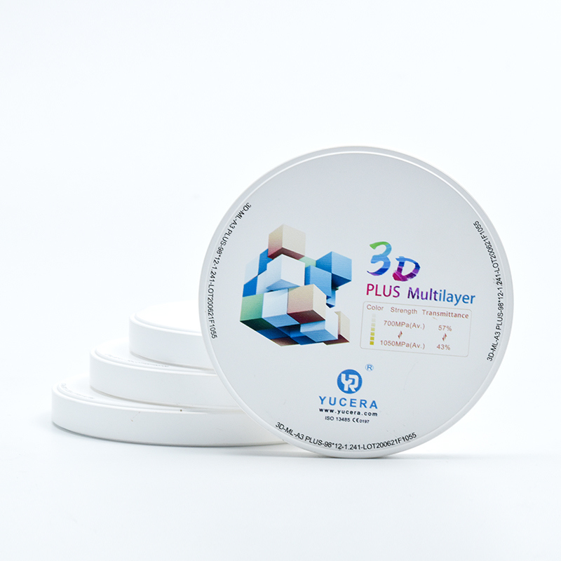 Yucera 3D Plus Multilayer Zirconia Block Yucera Dental Zirconium Block for Cad /cam System / Dental Zirconia for CAD Laboratory