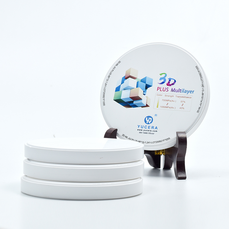 Yucera 3D Plus Multilayer Zirconia Block Yucera Dental Zirconium Block for Cad /cam System / Dental Zirconia for CAD Laboratory
