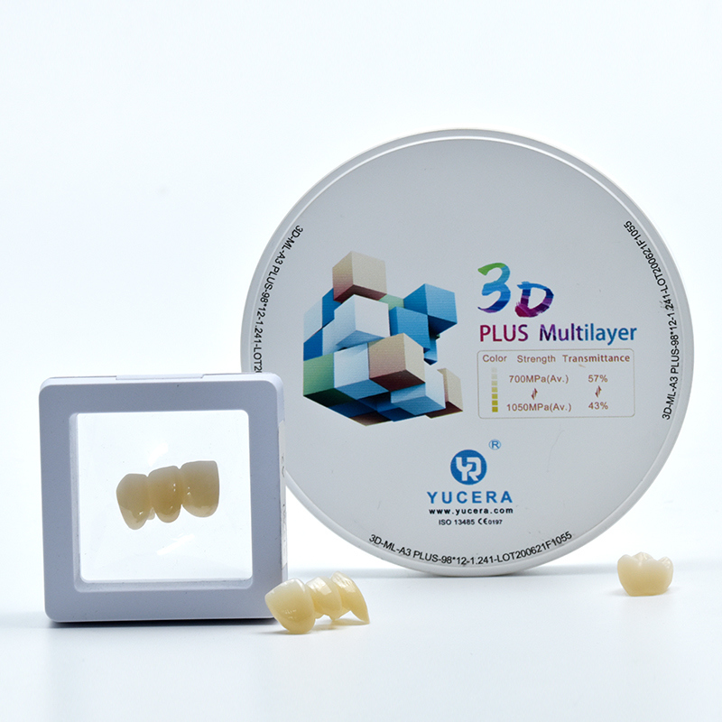 Yucera 3D Plus Multilayer Zirconia Block Yucera Dental Zirconium Block for Cad /cam System / Dental Zirconia for CAD Laboratory