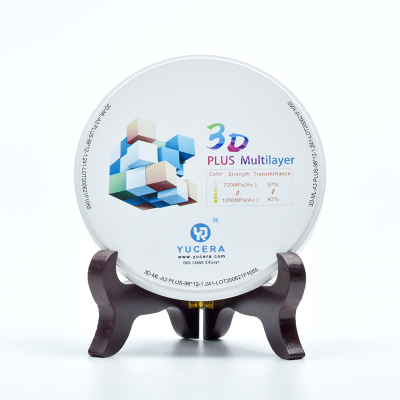 Yucera 3D Plus Multilayer Zirconia Block Yucera Dental Zirconium Block for Cad /cam System / Dental Zirconia for CAD Laboratory