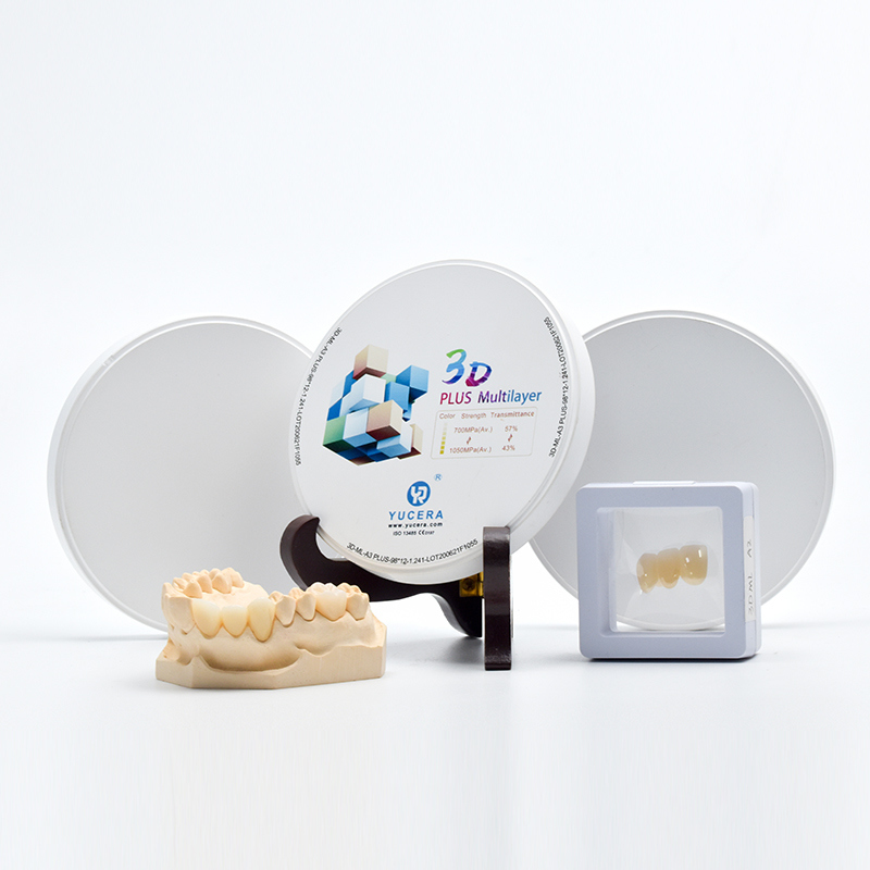 The Best Selling Dental Zirconia Disc 3D Plus Multilayer Preshaded Zirconium Blank for False Teeth