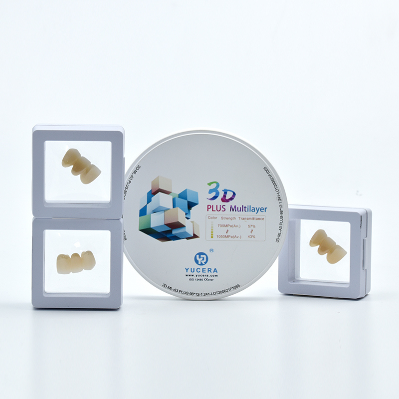 The Best Selling Dental Zirconia Disc 3D Plus Multilayer Preshaded Zirconium Blank for False Teeth