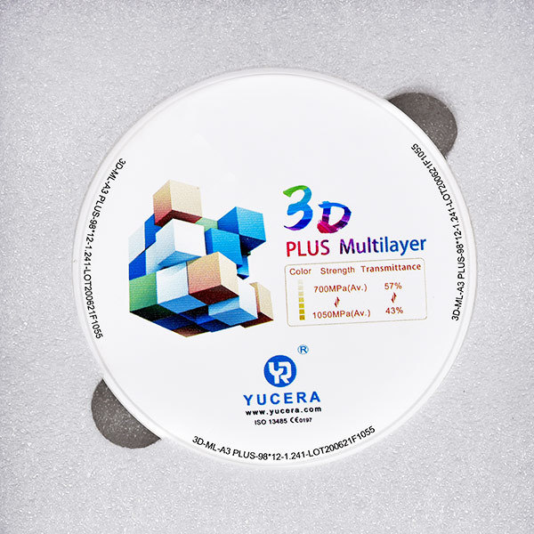Dental Consumable Dental Zirconia Block Price 3d Plus Zirconia Dental Block Ceramic for Cad Cam