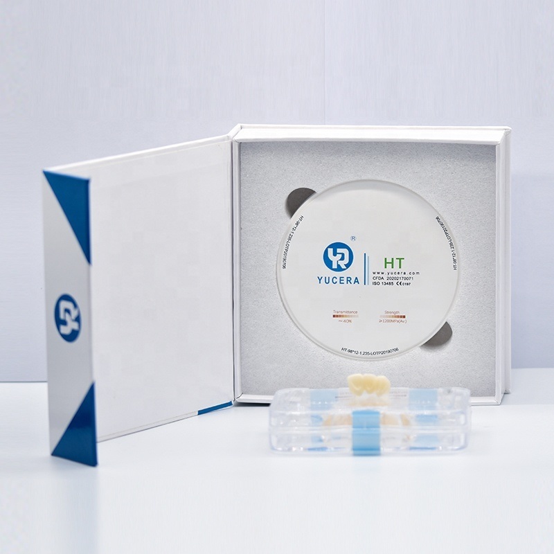 YUCERA Dental Lab CAD CAM 98 Open System Zirconia Ceramic White Zirconia Dental Block