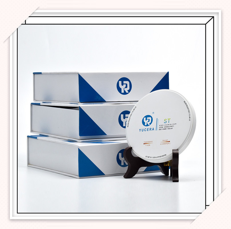 Yucera CE Approved Dental Materials ST White Zirconia Ceramic Block Zirconio Dental Zirconias Blocked