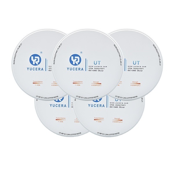 Yucera UT White Multilayer Construction Durable Ceramic Blocks the Dentist's Choice for Strength and Aesthetics