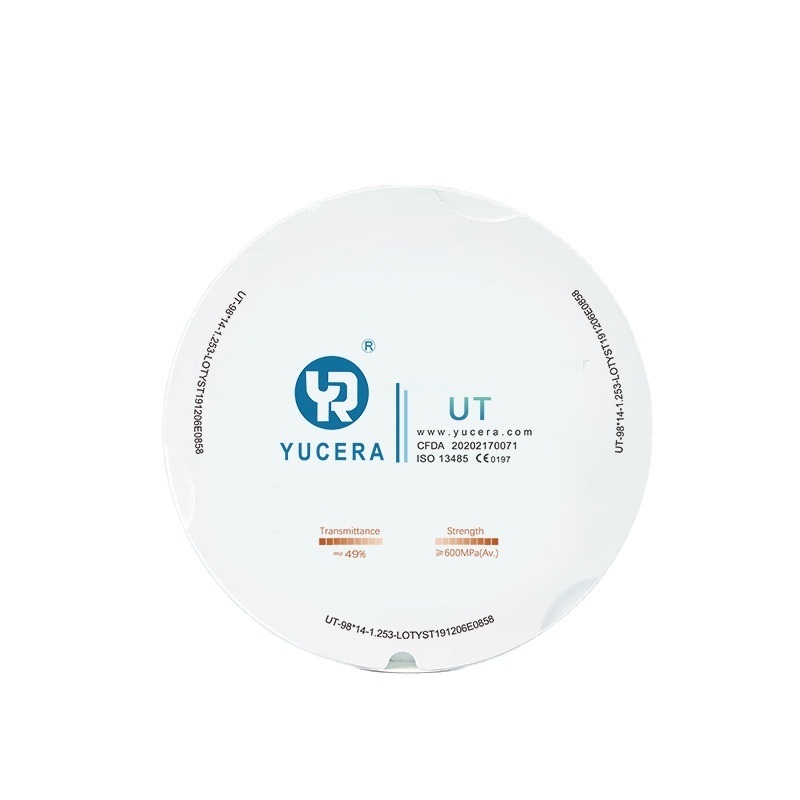 Yucera UT White Multilayer Construction Durable Ceramic Blocks the Dentist's Choice for Strength and Aesthetics