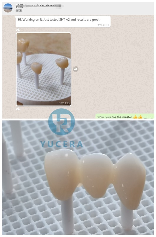 Dental Zirconia Block for Dental Lab Cad Cam Milling Zirconia Block Yucera ST Color Zirconia Block