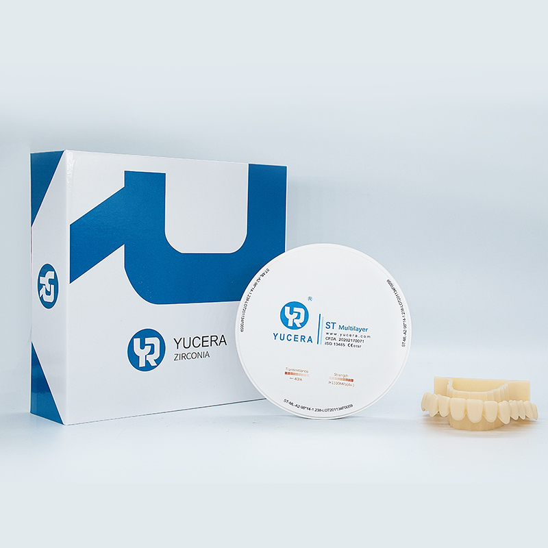 YUCERA  ST Multilayer  Zirconia Block Yucera Lab Laboratory  ST CAD CAM 98 95 AG  Multilayer Transparency Dental Zirconia Block
