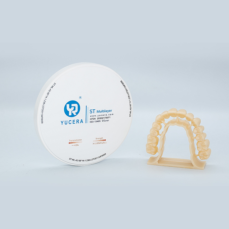 YUCERA  ST Multilayer Yucera Pre Sintered Zirconia Dental Ceramic Materials Multilayer With 16 Colors