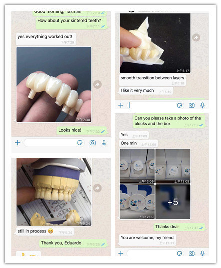 Yucera 3D-Pro Multilayer Zirconia Dental Tooth Crowns Dental CAD CAM Zirconia Block