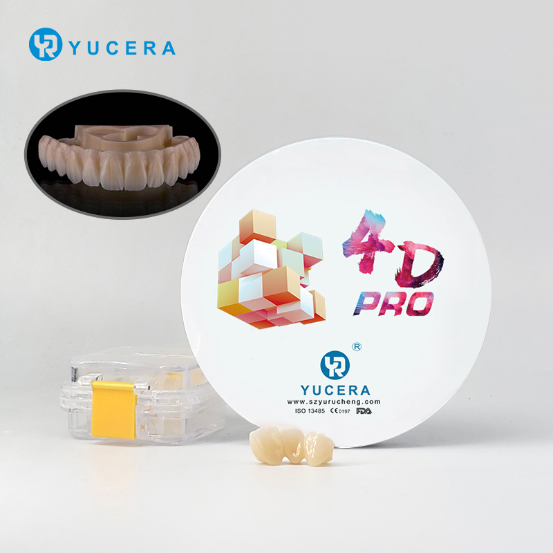 Yucera Open System 4d Zirconia Dental Block Dental Cadcam Milling Material Milling Zirconia Block Multilayer Ceramic Blocks