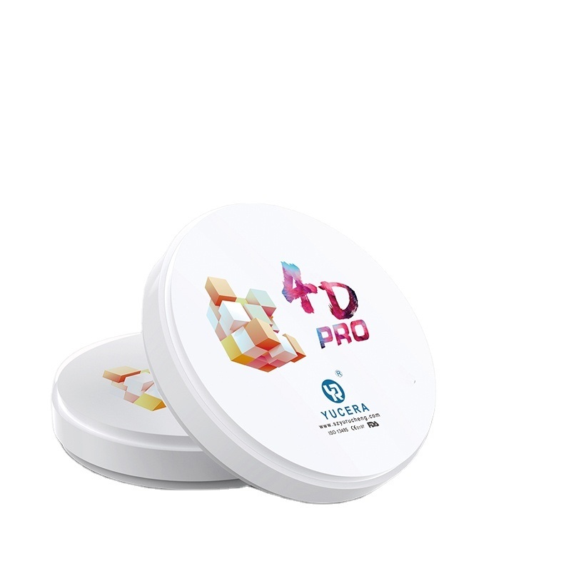 YUCERA 4D PRO Multilayer Dental Zirconia Block Used by Dental Laboratories to Create Strong and Translucent Crowns
