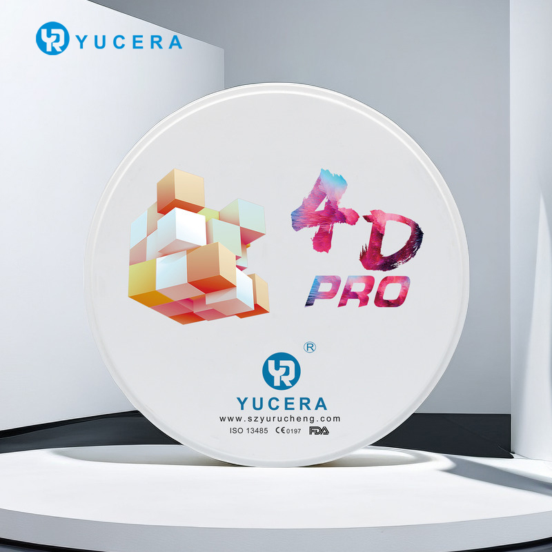Yucera Diş Laboratuvarı Ağız Terapisi Ekipmanları ve Aksesuarları 4D Diş Ekipmanları Çok Katmanlı Zirkonya Blok