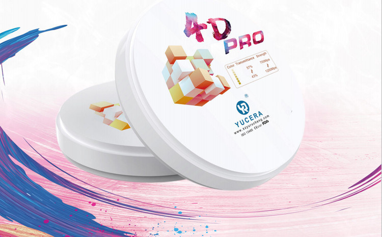 Yucera 4D Plus Multilayer Zirconia Block Explore Dental Material with CE ISO CAD CAM 98mm Open System