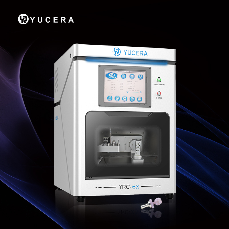 Yucera YRC-6X Dental Disilicate Lithium and Composite Cad Cam Wet Milling Machine for Lab