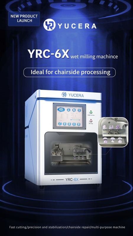 High Quality Yucera 5axis Wet Dental Milling Machine YRC-6x Best Price for Dental Lab