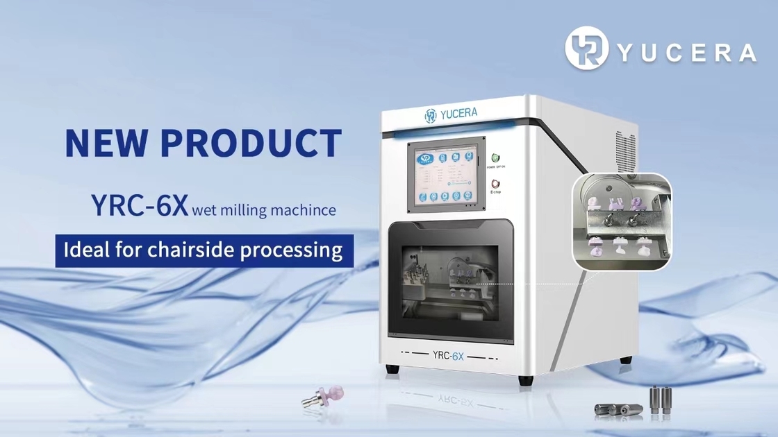 YUCERA YRC 6X 5-Axis Dental CAD CAM Milling Machine for Titanium Column Glass Ceramic Restorations