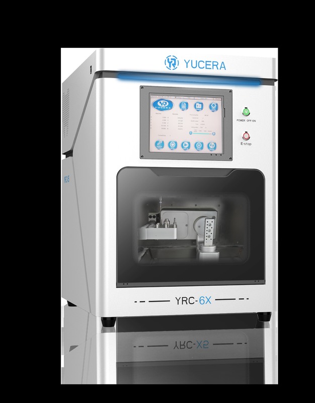 YUCERA YRC 6X 5-Axis Dental CAD CAM Milling Machine for Titanium Column Glass Ceramic Restorations