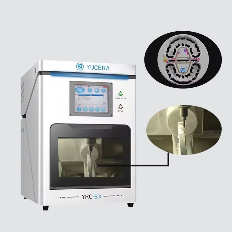 YR High Efficiency 5 Axis CNC Dental Zirconia Milling Machines CAD CAM Lab Equipment for Crowns Bridges Oral Therapy Accessories