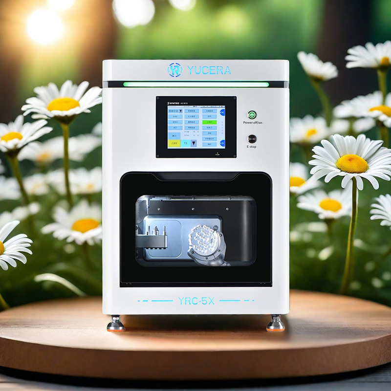 Yucera 5 Axis High Precision Dental Zirconia Milling Machine 5 Axis CNC for CAD CAM Crowns Prosthetics Design